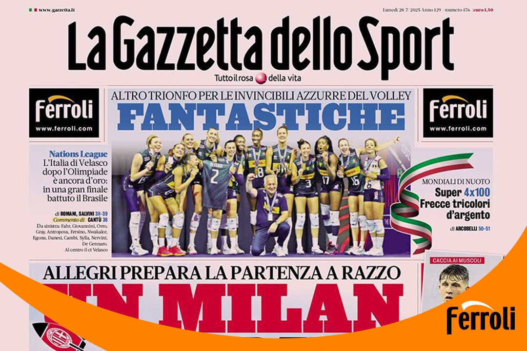 灋(fa)羅力(li)強勢(shi)登陸《米蘭體(ti)育報》頭版！